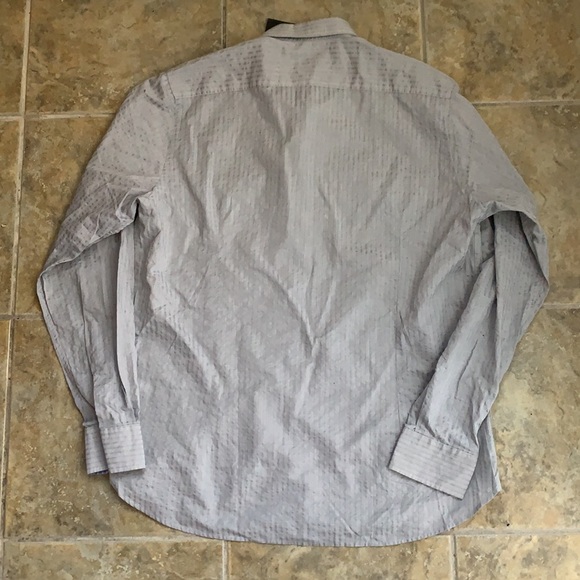 Ted Baker London | Gray 2 front pockets Dress Shirt Size XXL - Picture 9 of 11